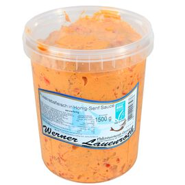 Flusskrebsfleisch in Honig-Senf Sauce