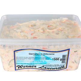 Shrimps in dill sauce
