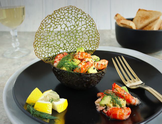 Avocado-Flusskrebssalat