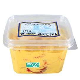 Flusskrebsfleisch Curry