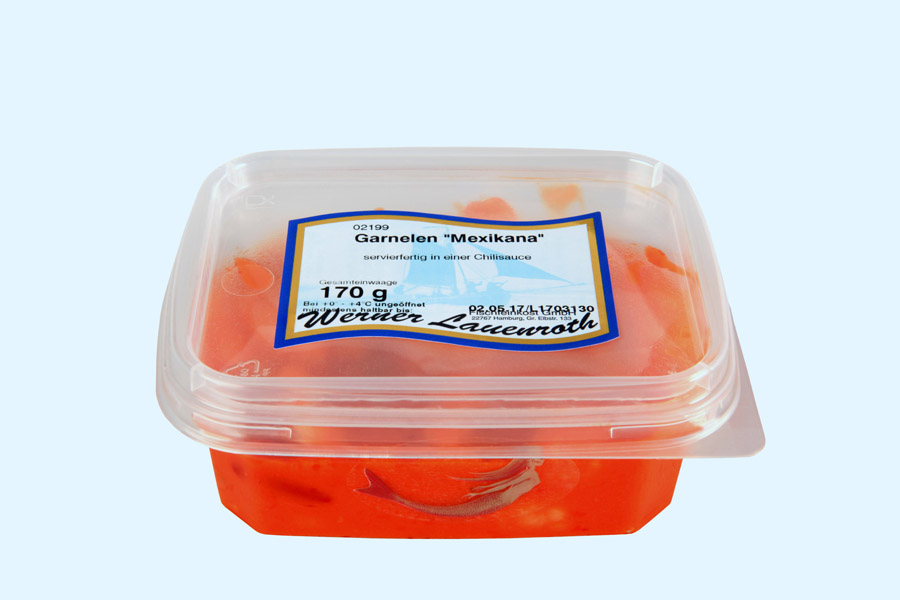 “Mexikana“ prawn salad, frozen “Mexikana“ prawn salad, frozen