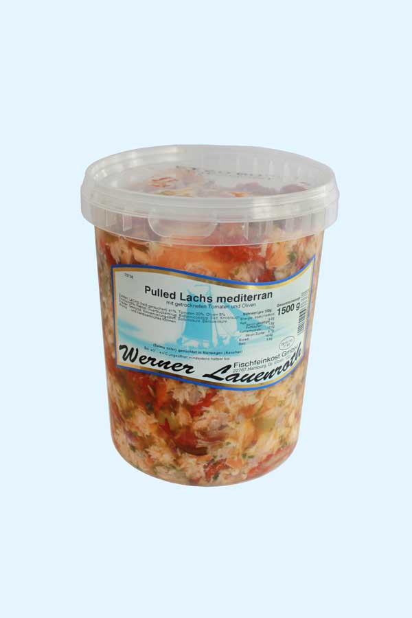 Pulled Lachs mediterran Pulled Lachs mediterran