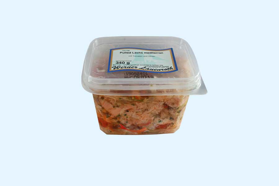 Pulled Lachs mediterran Pulled Lachs mediterran