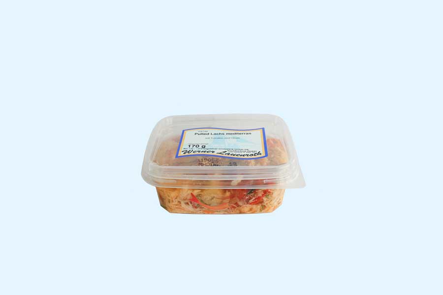 Pulled Lachs mediterran Pulled Lachs mediterran