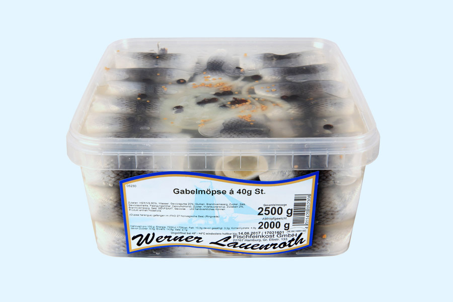 Gabelmöpse á 40g/Stck. Gabelmöpse á 40g/Stck.