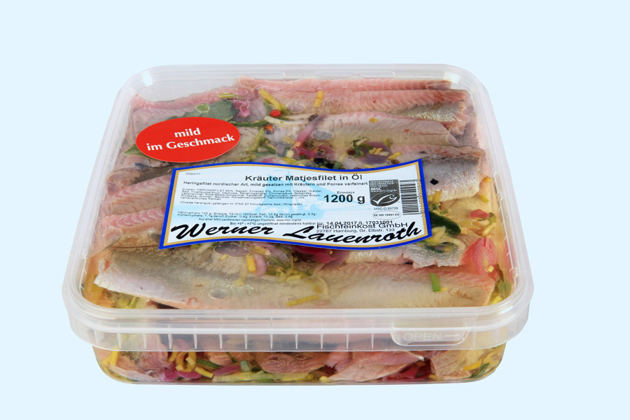 Kräuter Matjesfilet in öl Kräuter Matjesfilet in öl